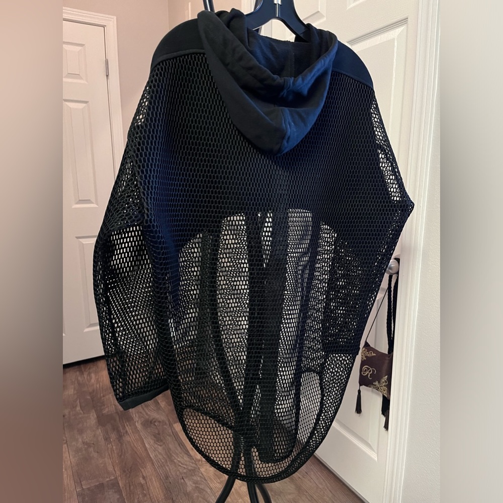 PAPER HEART fishnet & COTTON oversized Jacket / Hoodie